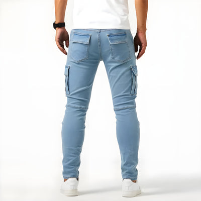 Samuel | Pantaloni cargo in denim elasticizzato