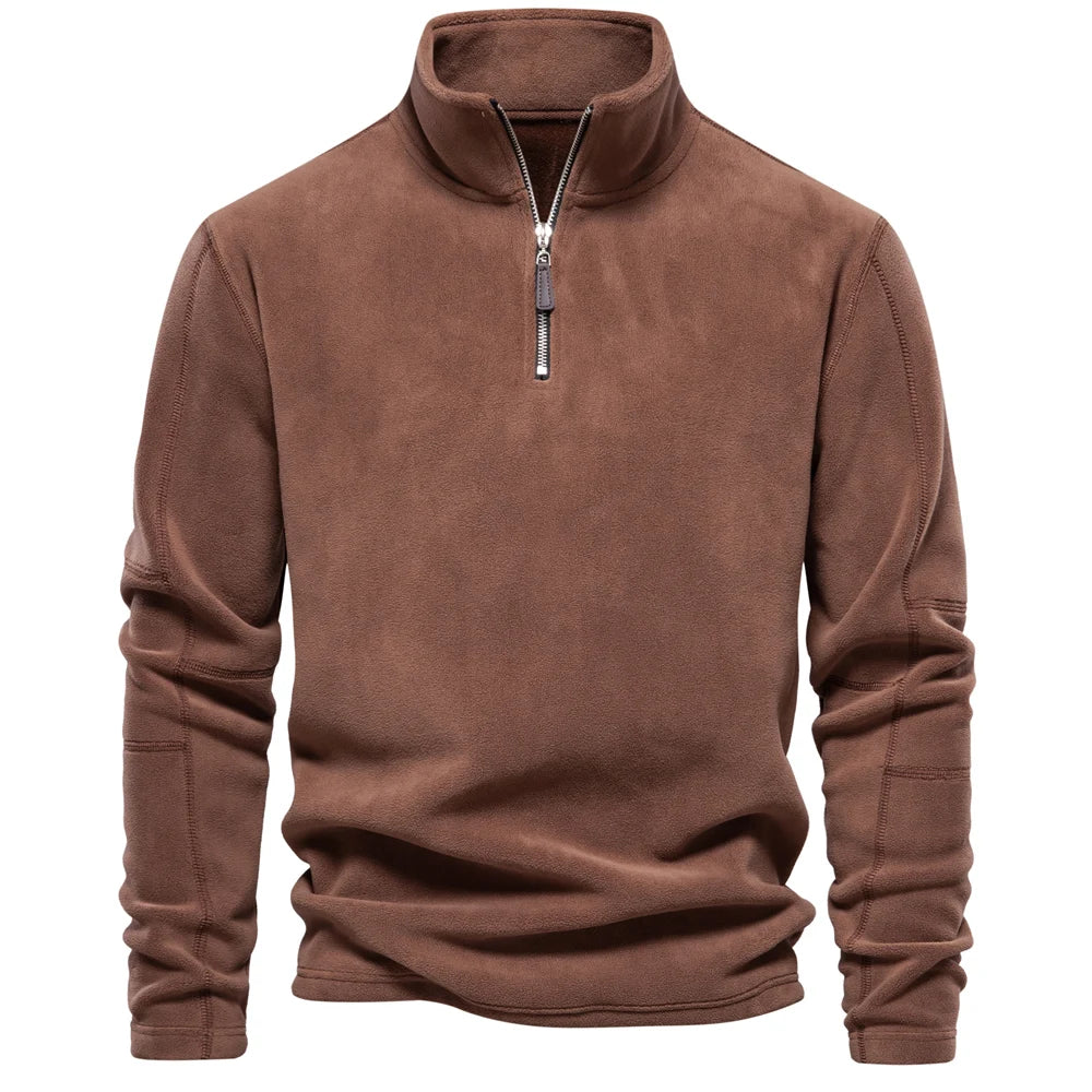 Emil | Pullover in pile riscaldante con cerniera